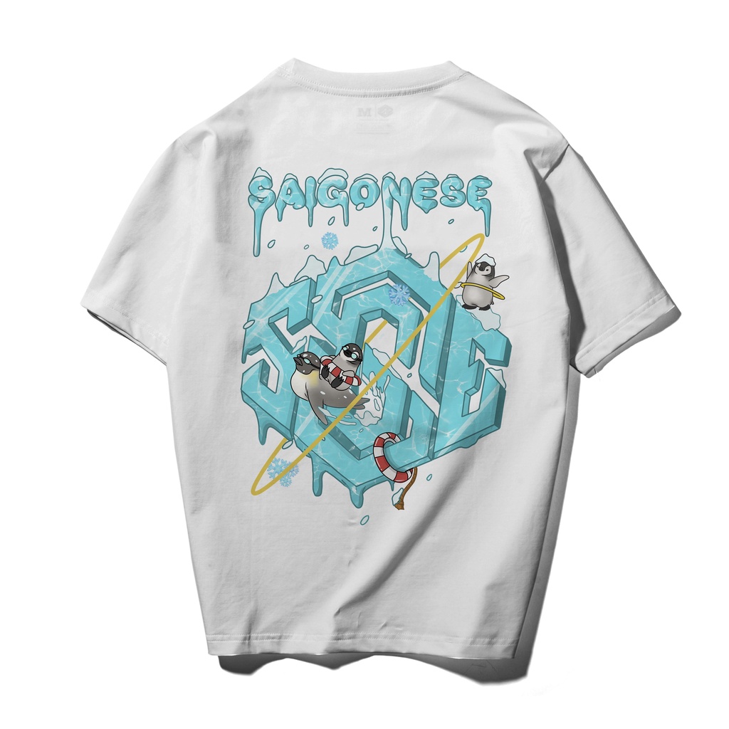 Áo Thun Phông Unisex SGES Băng Tuyết Dáng Rộng Form Tay Lỡ Nam Nữ | BigBuy360 - bigbuy360.vn