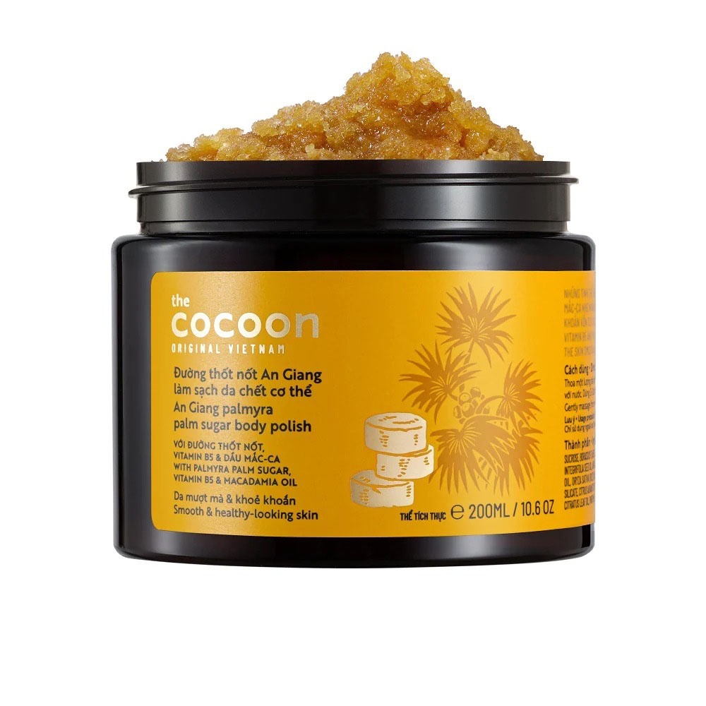 Tẩy Tế Bào Da Cơ Thể Cocoon Đường Thốt Nốt An Giang Palmyra Palm Sugar Body Polish 200ml