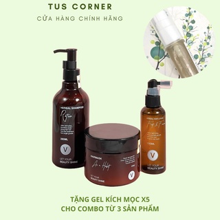 Combo ủ phục hồi, xịt bưởi và gội bồ kết VyvyHairCare