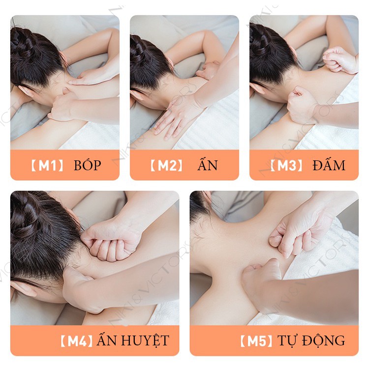 (Người Đại Diện Quan Hiểu Đồng) Vòng massage cổ gáy massage cổ vai gáy 72g có thể gập lại và làm nóng PGG