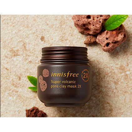 Mặt nạ tro núi lửa siêu cấp Innisfree Super Volcanic Pore Clay Mask 2X