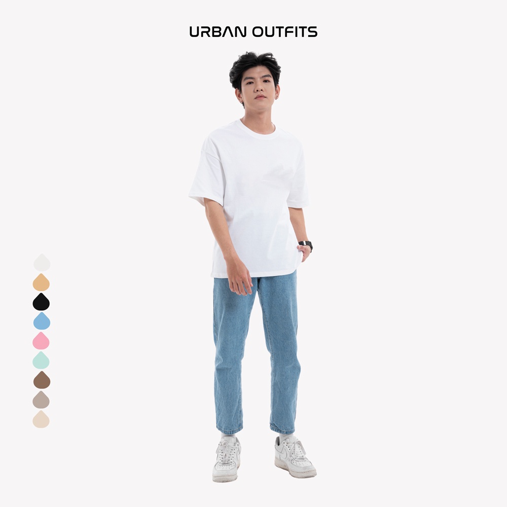 Áo Thun Nam Tay Lỡ Form Rộng URBAN OUTFITS  ATO100 Local Brand Trơn Chất Vải Compact Cotton 250GSM dầy dặn nhiều màu