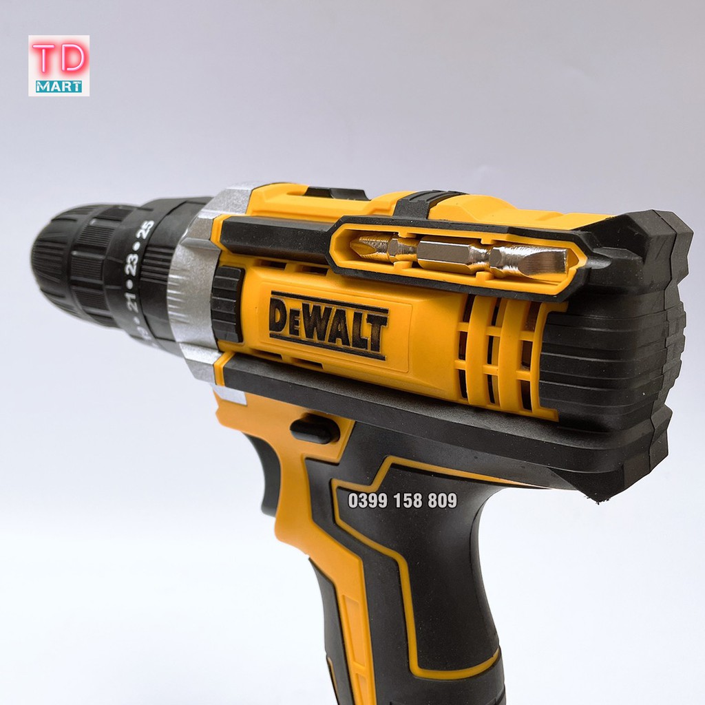 Máy khoan pin dewalt 36V 3 chức năng, 100% lõi đồng tặng bộ phụ kiện 24 chi tiết