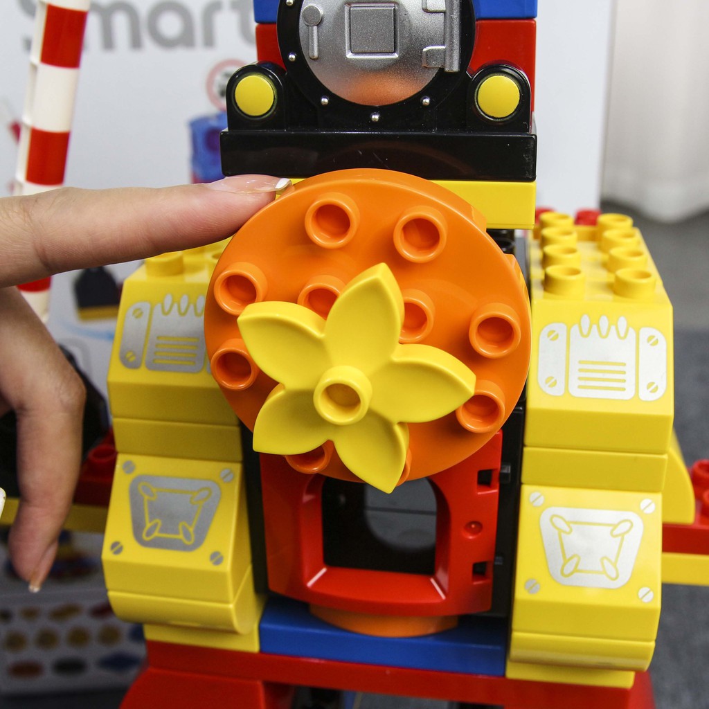 Bộ đồ chơi lắp ghép - xếp hình lắp ráp Robot có bánh xe - 92 mảnh - SMONEO - Toyshouse - 77008