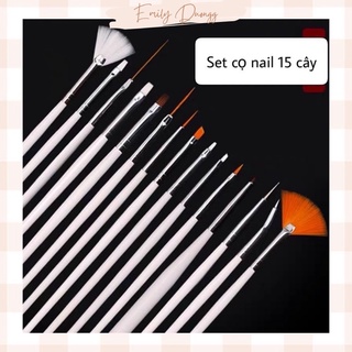 [NAIL] Bộ cọ nail 15 cây chuyên dụng làm móng