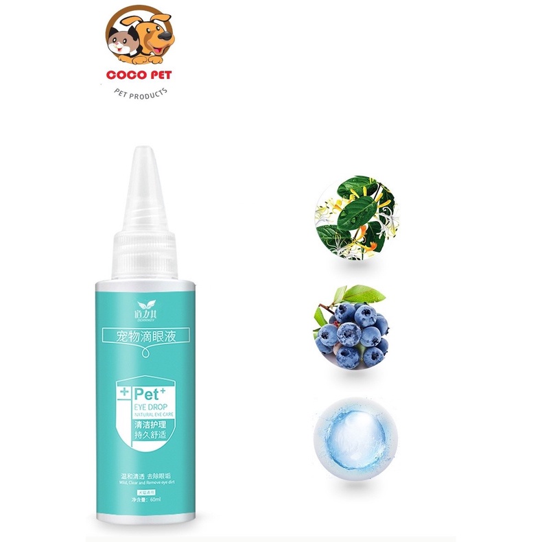 Dung Dịch Vệ Sinh Mắt EYE DROP Cho Chó Mèo Thú Cưng Giúp Giảm Viêm, Loại Bỏ Nước Mắt Và Giảm Khô