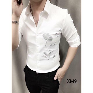 FREESHIP 99k_Áo Sơ Mi Nam Lụa Sẹc Sẹc Cánh Tay (2