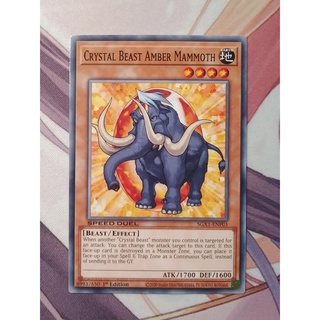 Thẻ bài yugioh: crystal beast amber mammoth sgx1-enf03