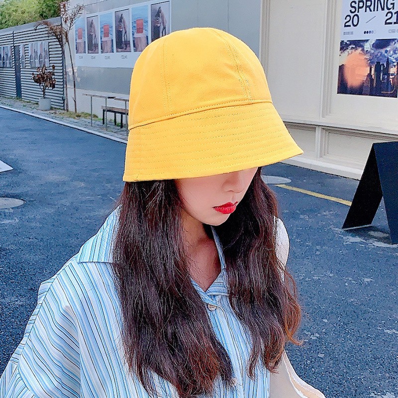 Nón tai bèo vành tròn trơn chất liệu cao cấp kiểu dáng dễ thương sang chảnh