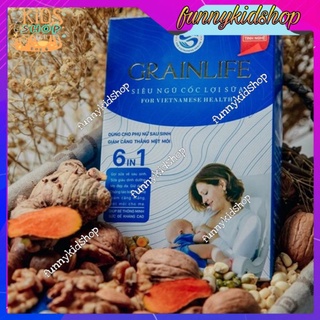 (2 HỘP) Ngũ cốc Lợi sữa Grainlife LOLIFOOD - Ngũ cốc lợi sữa Long Liên- Ngũ cốc lợi sữa- Ngũ cốc Long Liên siêu lợi sữa