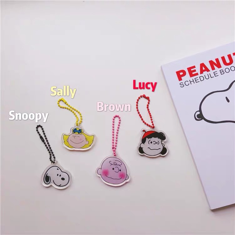 Móc chìa khóa họa tiết hoạt hình Snoopy dễ thương GaLiCiCi