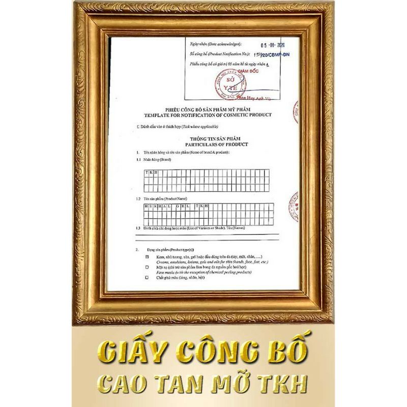 Cao đốt mỡ thần thánh TKH- đánh bay mỡ thừa, không bết dính , mờ thâm , rạn da