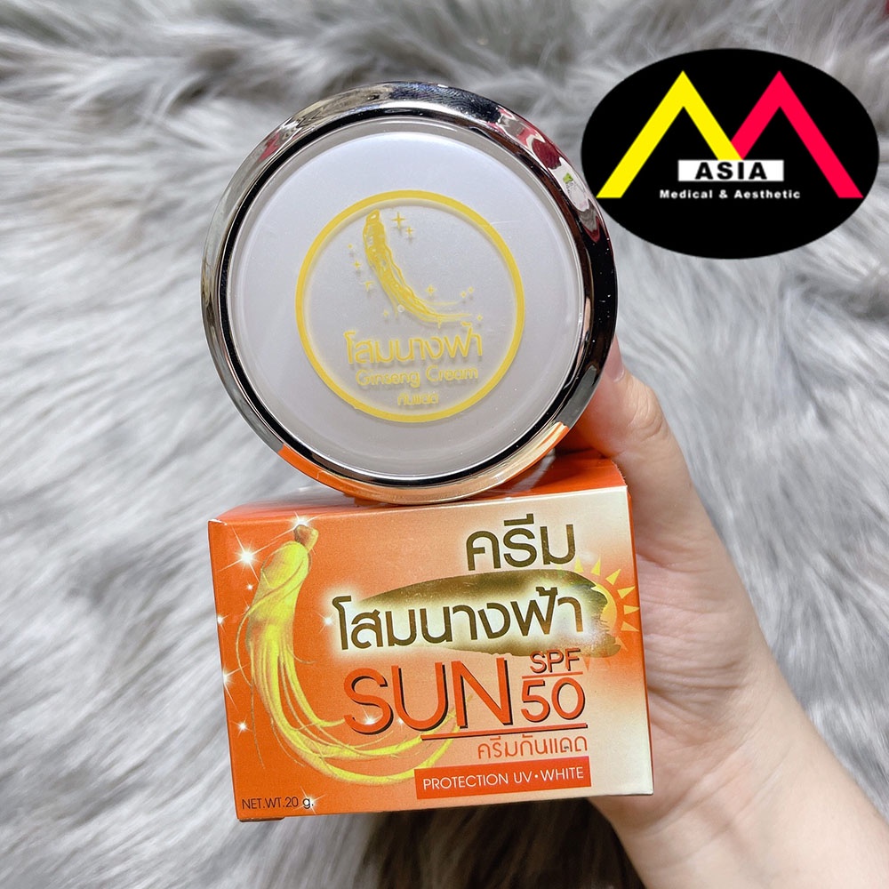Kem sâm GINSENG Collagen nám tàn nhang đều màu da chống nắng mịn da vitamin e vitamin c ngày thái lan 20G