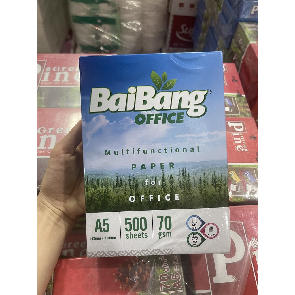 Giấy in A5 Bãi Bằng Office Định Lượng 70gsm