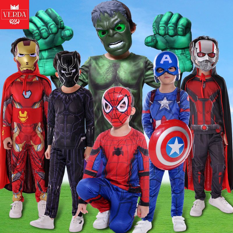 Mặt nạ siêu nhân spiderman có đèn đồ chơi nhập vai spider man captain america ironman batman hulk anh hùng marvel mask