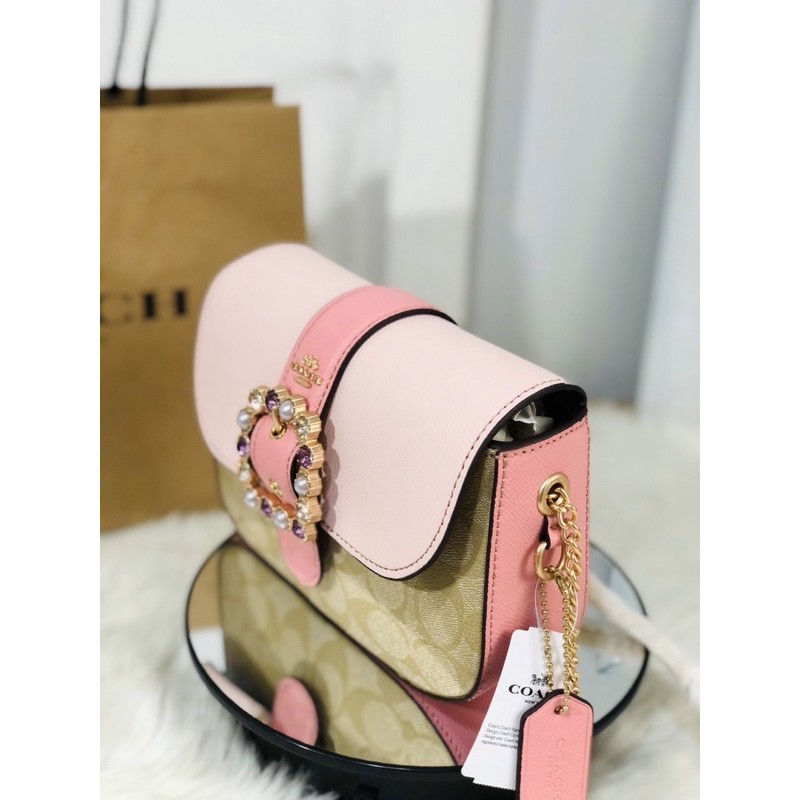 Túi Co@ch mini mặt đá dư xịn