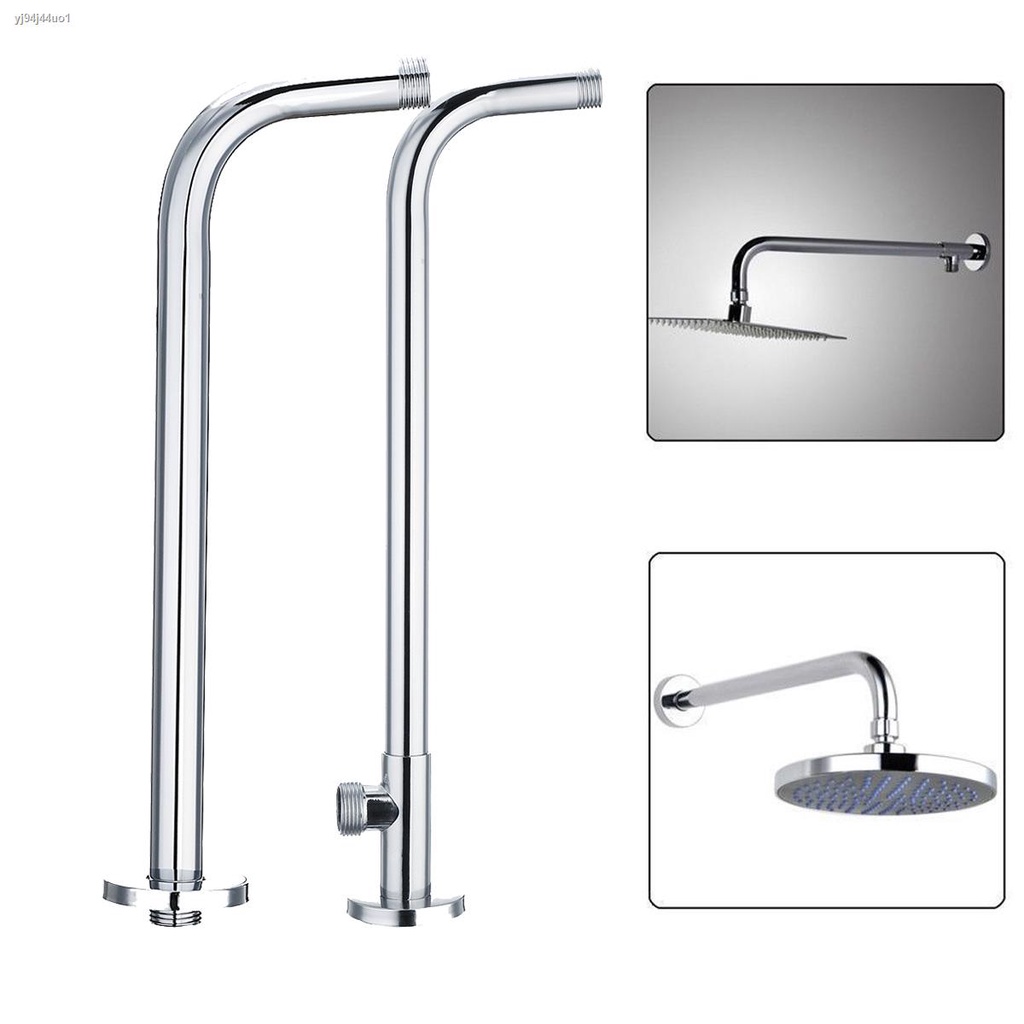 dễ làm sạch๑Xueqin 1 Cái G1 / 2 "30MM Vòi sen gắn trần trên tường Cánh tay sen cố định Ống vòi sen Đầu mở rộng Cánh tay