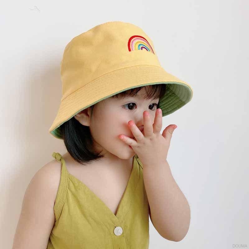 Mũ Tai Bèo Hai Mặt Chống Nắng Xinh Xắn Cho Bé 2-6 Tuổi