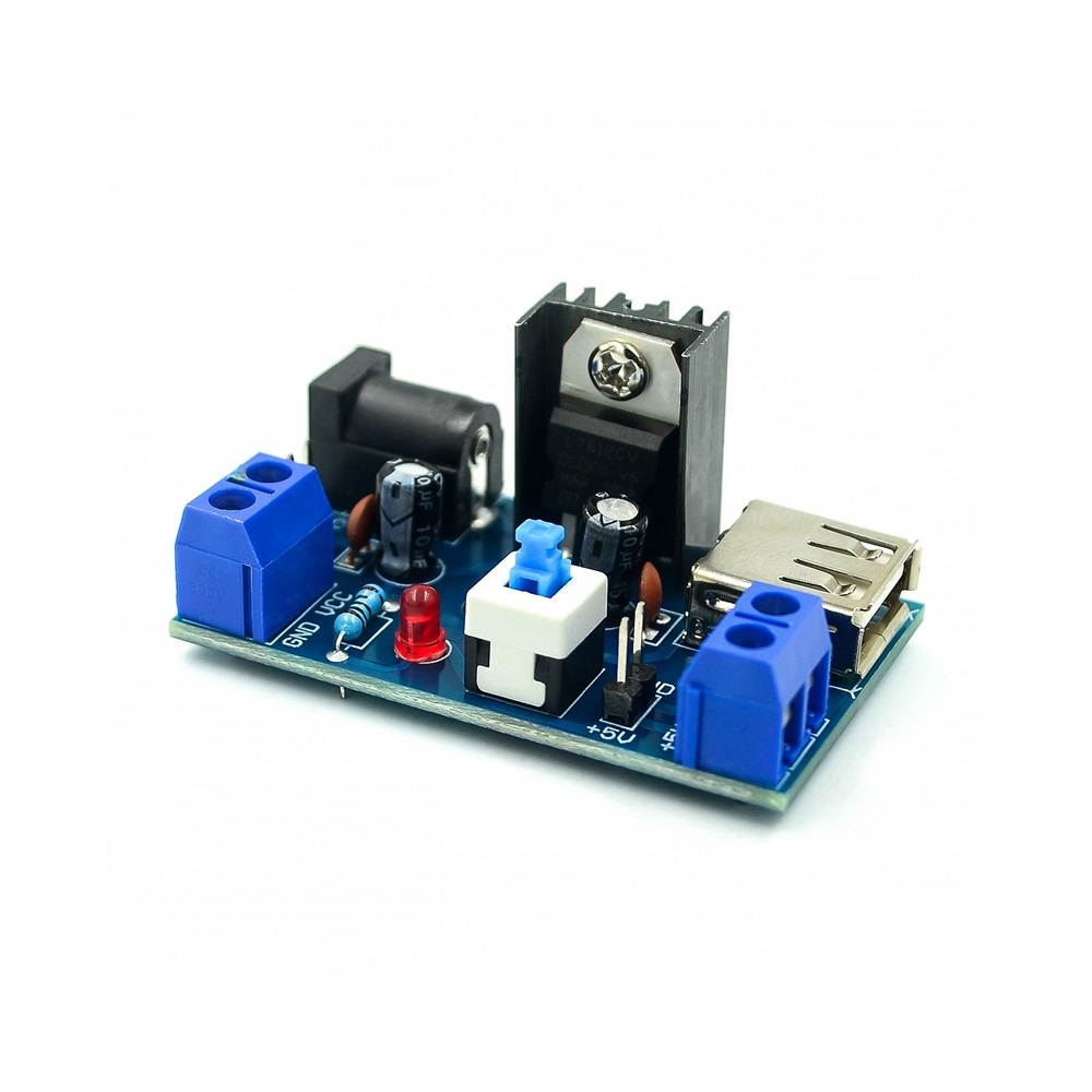 Mạch nguồn hạ áp 7805 USB