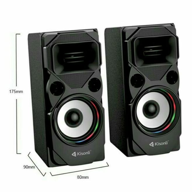 Loa Usb Kisonli U9004 / Cpu Cho Laptop Hp Gadget / Subwoofer