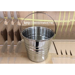 Xô đá inox cao cấp 1 quai