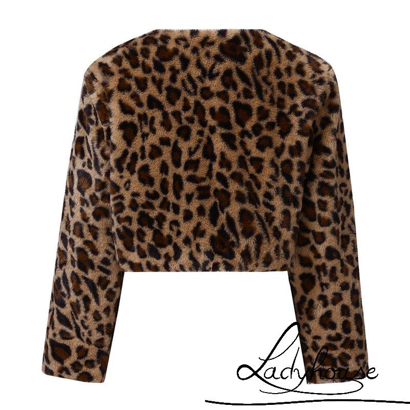 Áo khoác cardigan tay dài họa tiết da báo thời trang cho nữ