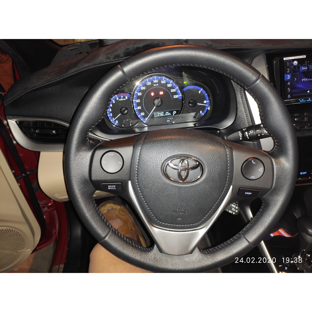 Khiển vô lăng vios 2019-2020-2021 - Điều khiển vô lăng ô tô cắm giắc zin Smile Car