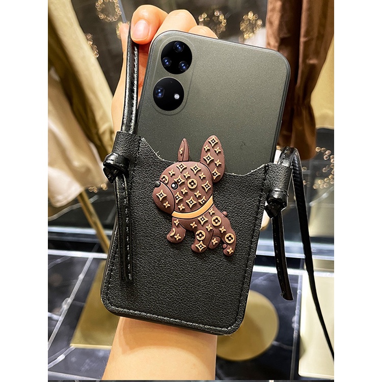 Ốp điện thoại bằng da họa tiết chú cún thích hợp cho iPhone 13 PRO MAX 5 5S 5SE 6 6S 7 8 PLUS X XS MAX XR 11 12 MINI