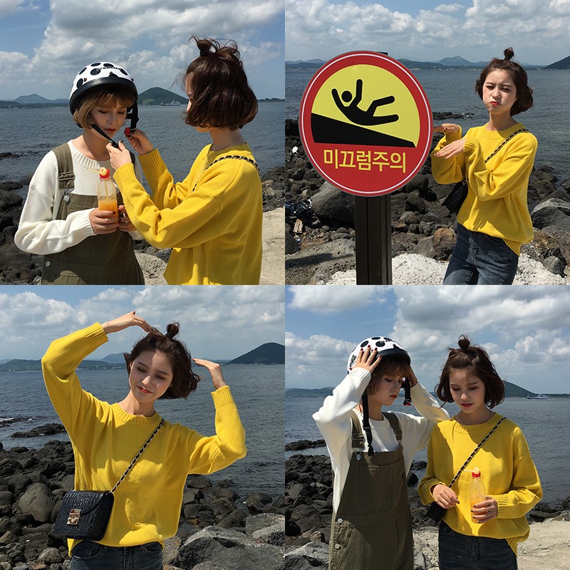 Áo Len Cổ Tròn Màu Trơn 20631 | BigBuy360 - bigbuy360.vn