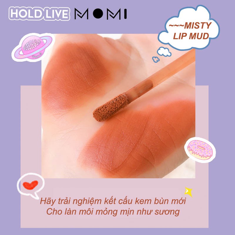 Son kem lì nội địa trung Hold Live tím Maddie Bear chính hãng HL460