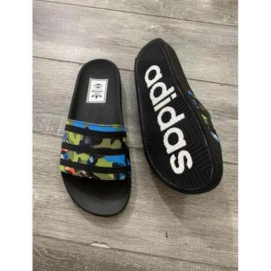 Dép lê 𝐀𝐃𝐈𝐃𝐀𝐒 nam nữ , dép quai ngang 3 lá hàng xuất dư đế kếp unisex  - Kuro official