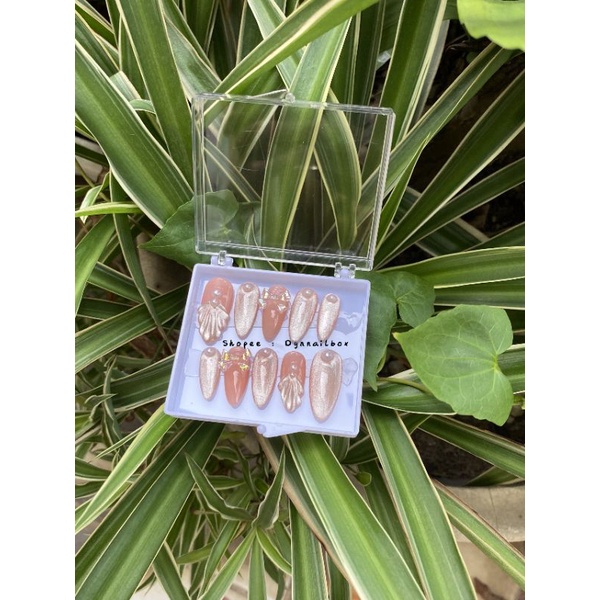 Móng tay giả màu hồng thạch ABX006 nữ tính