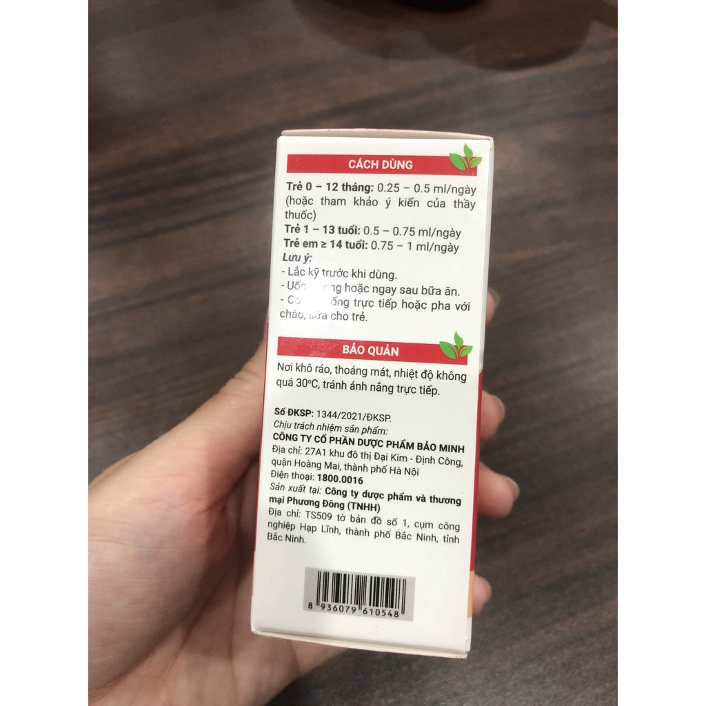 Sắt hữu cơ cho bé Avisure Safoli Drop 20ml - 10ml