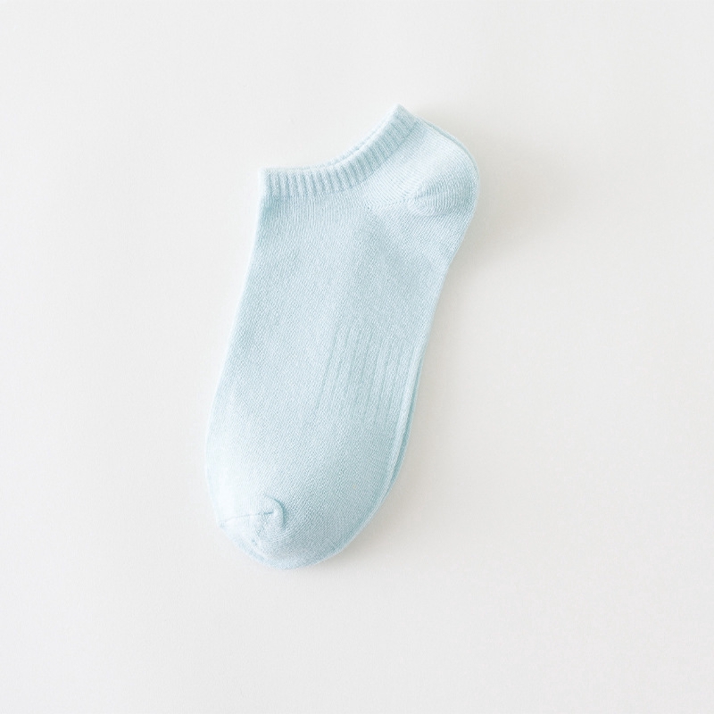 Vớ cotton ngắn mềm mại thoáng khí màu kẹo ngọt ngào cho nữ