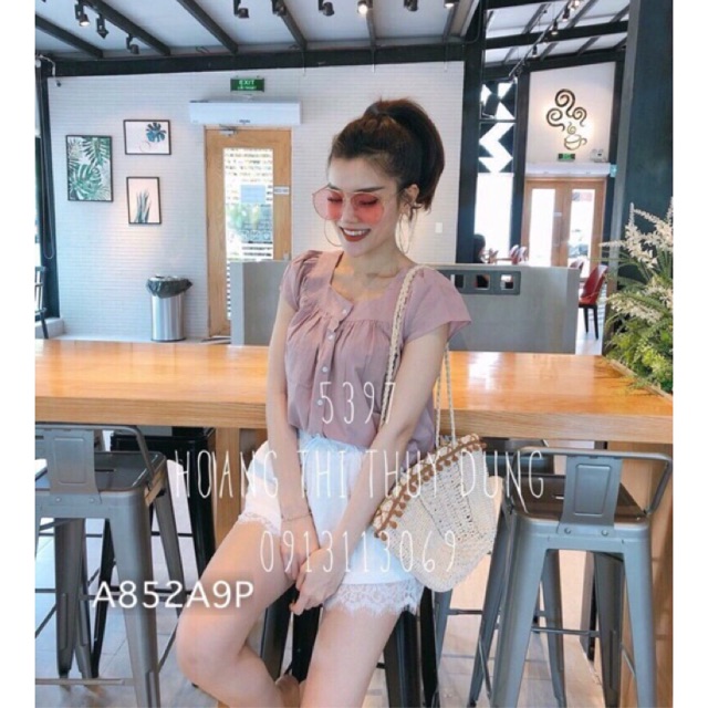 Áo đũi cài nút có tay