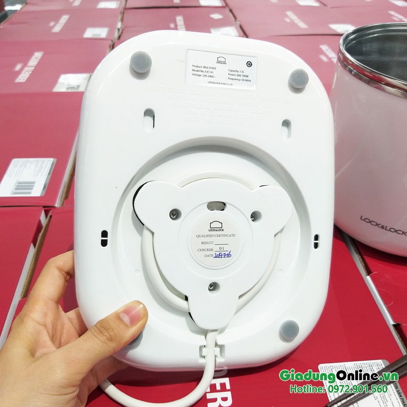 Nồi Lẩu Mini - Nồi Điện Đa Năng Điện Tử Lock&amp;Lock EJC141 1.5 Lít