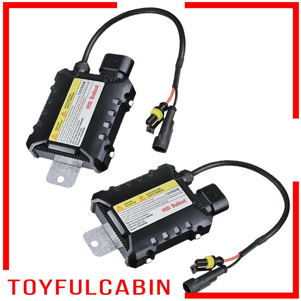 Set 2 Chấn Lưu HID 12V 35W / 55W Cho Đèn Xenon H1 H3 H7 H8 9005