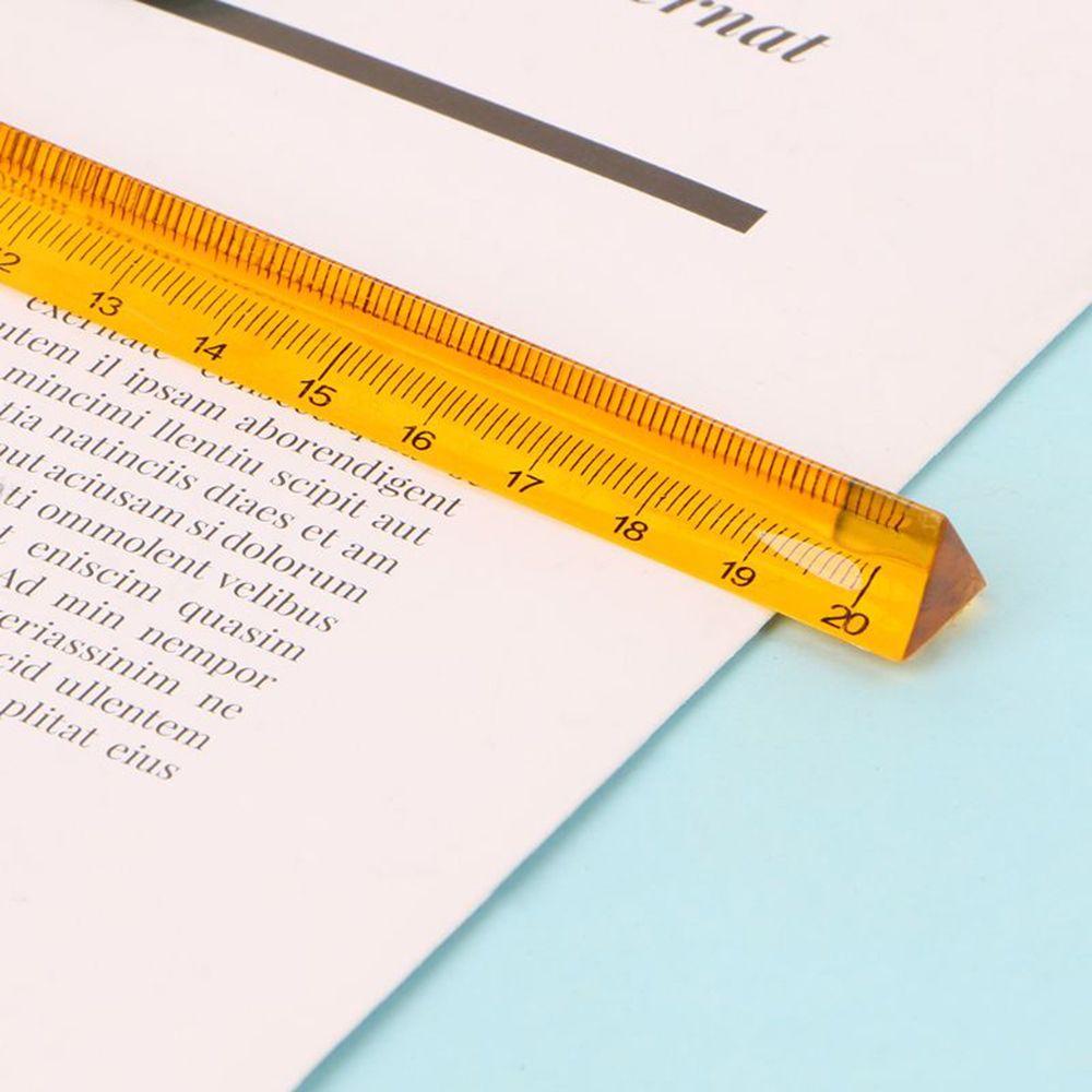 Thước Đo Kim Loại Hình Tam Giác Tiện Dụng Cho Học Sinh|Phụ Kiện Giấy Kraft 20cm Chuyên Dụng Chất Lượng