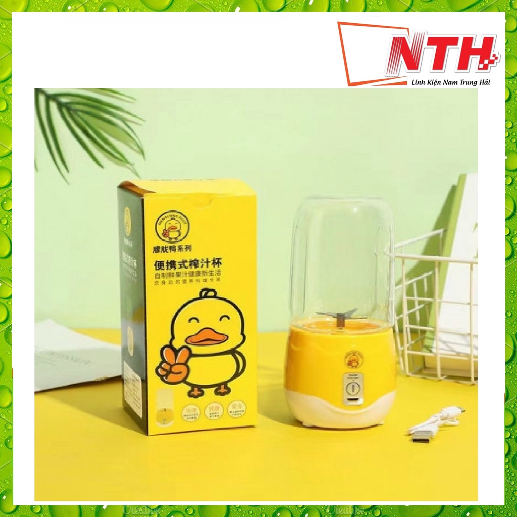 Máy Xay Tích Điện H-688, Dung Tích 400ml (Mẫu Vịt Vàng) - NTH