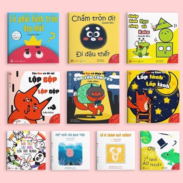 Combo 11 cuốn Ehon cơ bản Moi Moi