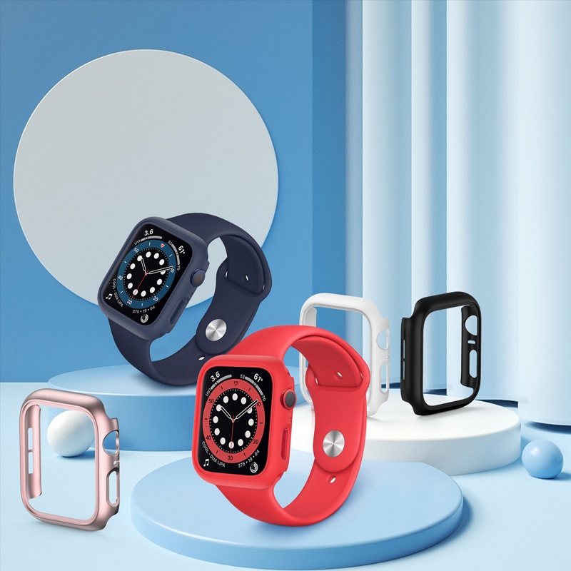 Ốp bảo vệ đồng hồ cao cấp cho Apple Watch 38mm 42mm 40mm 44mm iWatch SE 6 5 4 3 2 1