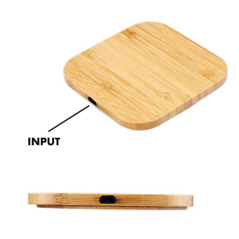 Portable Qi Wireless Charger Charging Slim Wood Pad For iPhone 8/iPhone 8 Plus/iPhone X Smart Phone Wireless Charger Pad For Samsung S7