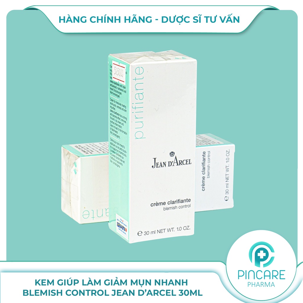 Kem giảm mụn nhanh Jean D'Arcel Blemish Control 30ml - Hàng chính hãng - Nhà Thuốc PinCare