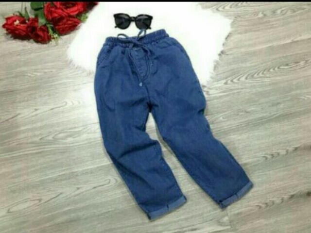 QUẦN bò giấy nữ ❤️ FREESHIP ❤️ Quần bò Nữ cạp chun chất giãn từ 42-75kg | BigBuy360 - bigbuy360.vn