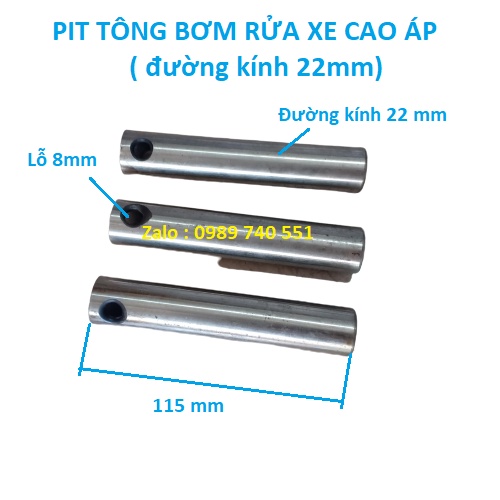 01 Pit tông đầu bơm rửa xe cô doa chạy động cơ 1.1kw - 3kw