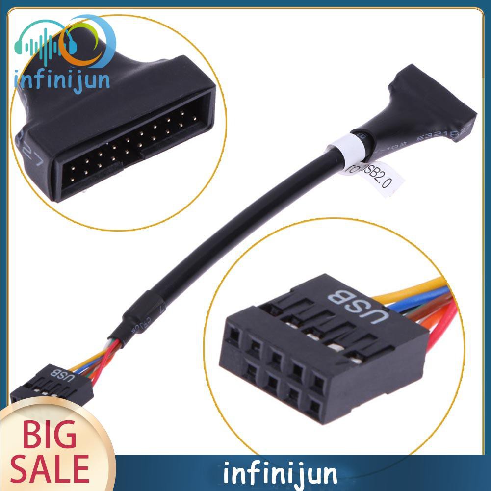 Cáp Chuyển Đổi Usb 3.0 20 Pin Male Sang Usb 2.0 9 Pin Female