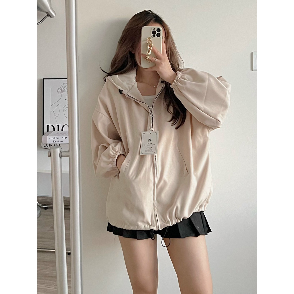 Áo Khoác Basic Nhung Lì Có Mũ Cực Đẹp Siêu Xinh Thời Trang 4 Mùa Ulzzang | BigBuy360 - bigbuy360.vn