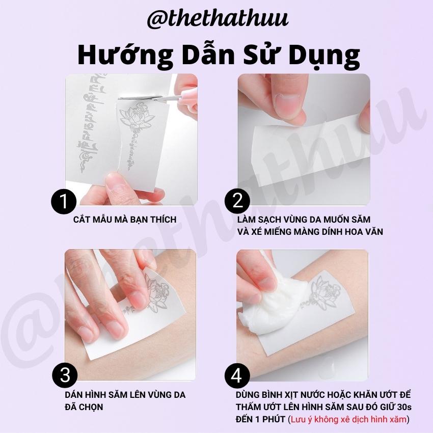 [Set 10] Hình Săm Dán Mini 15 Ngày Không Thấm Nước Mồ Hôi GZ084 12x19 cm