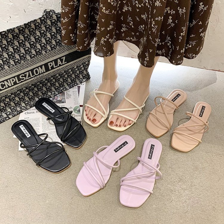 Giày Xăng đan Đế Bằng Quai Chéo Thời Trang Cho Nữ | BigBuy360 - bigbuy360.vn