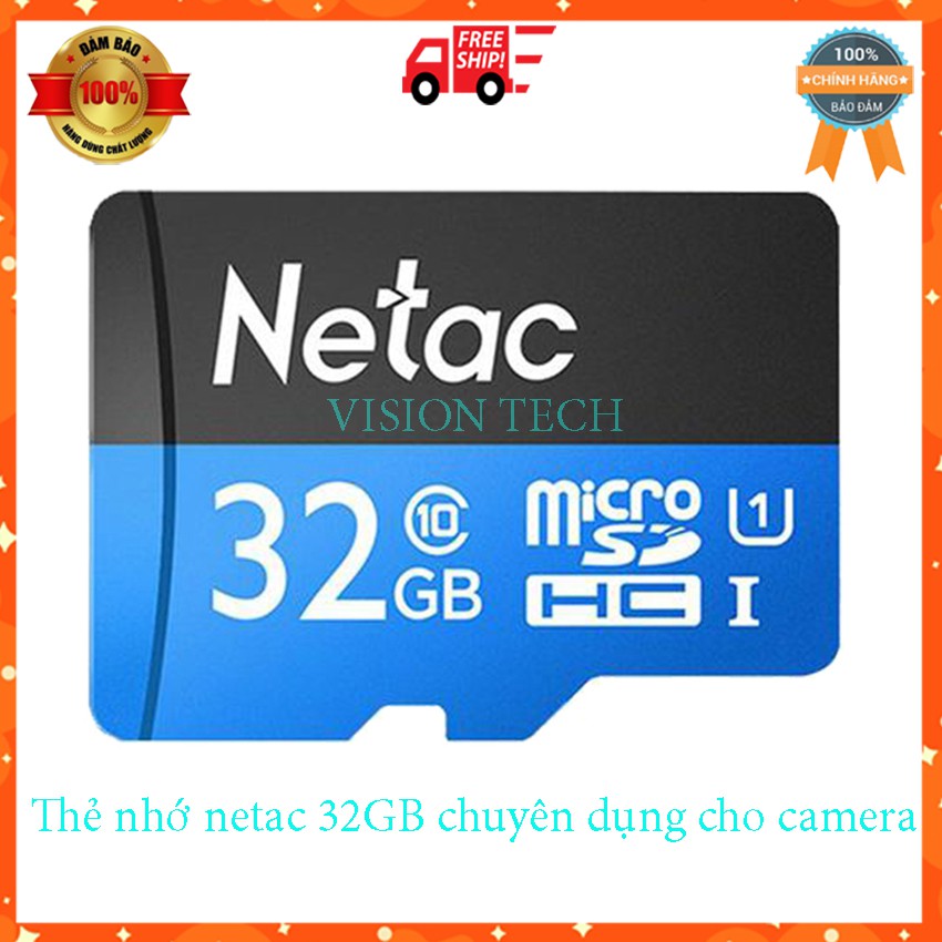 Thẻ Nhớ 32gb Netac Class 10 thẻ nhớ camera siêu tốc độ 80Mb/s | WebRaoVat - webraovat.net.vn